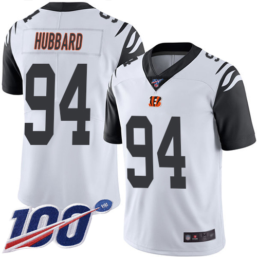 Cincinnati Bengals Limited White Men Sam Hubbard Jersey NFL Footballl #94 100th Season Rush Vapor Untouchable->cincinnati bengals->NFL Jersey